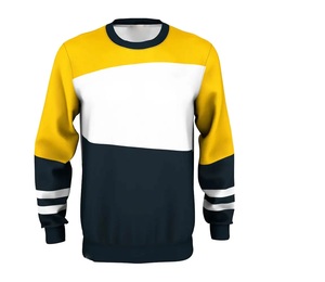 Sudadera Moderna para Hombre, Cuello Redondo, Lisa, Teñida, para Invierno - Product Image 2