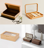 Boîte de rangement décorative de luxe en bois massif, faite à la main, durable, moderne, peinte, pour souvenirs, cadeau unique