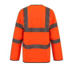 Chaleco de seguridad para el trabajo de invierno 2025 con material reflectante de alta visibilidad Logotipo personalizable Mangas completas - Product Image 2