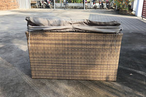 PRDB-GSS Modern Outdoor Poly <b>Rattan</b> <b>Sofa</b> Bed Daybed with <b>Cushion</b> - Product Image 2