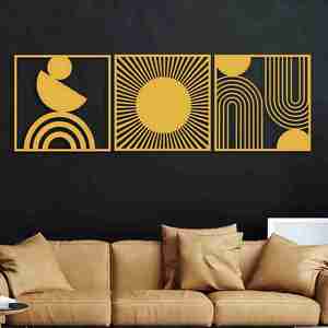 กรอบศิลปะติดผนังโลหะแบบทันสมัยของตกแต่งบ้านโรงแรมทำมือคุณภาพผู้ส่งออกอินเดีย - Product Image 6