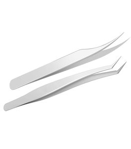 Pince à cils en acier inoxydable avec logo personnalisé au prix de gros outil de beauté avec pointe en fibre pour extension de cils - Product Image 2
