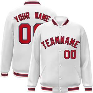 เสื้อแจ็กเก็ตผ้าซาตินพร้อมปกตั้งสำหรับทีมกีฬาคลับชื่อทีมเบสบอลเสื้อแจ็คเก็ตมหาวิทยาลัยเลตเทอร์แมนตามสั่ง - Product Image 4