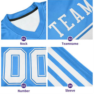 Ensemble de maillots de football américain pour adultes, imprimé personnalisé, vêtements d'entraînement à séchage rapide, tissu en polyester léger et performant - Product Image 6