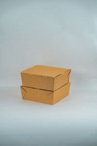 Boîte de repas en papier kraft 4C compostable écologique Boîte à lunch à emporter biodégradable jetable Burger Emballage de boissons alimentaires - Product Image 2