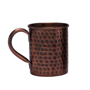 Mug à eau potable en cuivre fait à la main, couleur noire, design fabuleux, forme ronde, mug à thé et à café pour la vente chaude - Product Image 3