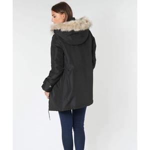 Abrigo Parka Vintage con Cremallera Larga de Piel Sintética para Mujer, Chaqueta de Invierno Afelpada al por Mayor, Estilo Holgado y Moderno - Product Image 5