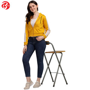 Sudaderas con capucha de alta calidad para mujer, talla grande, cremallera, punto informal, diseño de impresión por transferencia de calor para las estaciones de otoño e invierno - Product Image 4