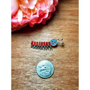 Zuni Multi-Stone & Sterling Silver Brooch Pin Featuring Pearl Diamond Bee <b>Bow</b> Patterns Made Crystal Rhinestone <b>Gift</b> Zinc Alloy - Product Image 2