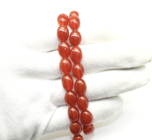 Perles Rondelle en Onyx Rouge Naturel de Qualité AAA Vernis Lisse de Haute Qualité Vente Chaude 12X9 MM Tailles Agate Rouge pour Bijoux - Product Image 3
