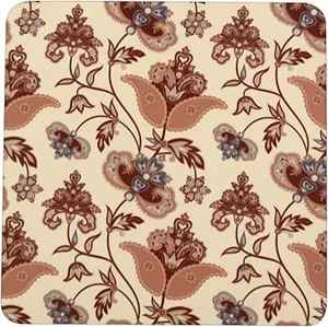 Ensemble de sous-verres en bois personnalisés en incrustation d'os et de laiton faits à la main sous-verre en résine enduite d'émail fabriqué en Inde - Product Image 3