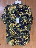 Chemise de plage pour homme à manches courtes en satin, imprimé numérique AOP, respirante, anti-plis, décontractée et tendance, prix de gros pour l'été