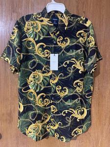 Prix de gros vêtements d'été décontractés à la mode numérique AOP impression boutonnée à manches courtes hommes plage Aloha hawaïen imprimé chemise - Product Image 6