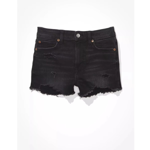 Shorts de Mezclilla Modernos para Mujer, Cintura Alta, Shorts de Mezclilla Super Desgastados, Shorts de Mezclilla para Mujer, Lavado a la Piedra Personalizado, Alta Calidad - Product Image 1