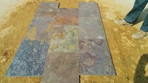 Tuiles en ardoise multicolores de haute qualité et durables, pierre naturelle indienne, revêtement mural moderne, projets hôteliers, surface fendue 5 - Product Image 2