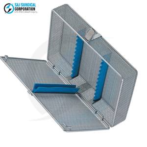 Cesta Oftálmica Micro con Tapa, Insertos y Tiras de Silicona, Acero Inoxidable, Almacenamiento Manual Reutilizable para Herramientas Oftálmicas Delicadas - Product Image 5