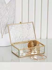Boîte à bijoux en verre, boîte à souvenirs, décoration d'intérieur, organisateur, rangement pour colliers, organisateur de rangement pour boucles d'oreilles, charme, cadeau de mariage, cadeau pour <span class=keywords><strong>maman</strong></span> - Product Image 5