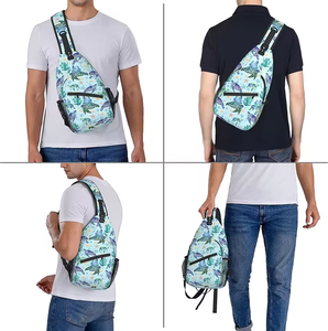 Sac à dos bandoulière personnalisé sublimé pour femmes et hommes, sac de voyage, sac de randonnée, sac de poitrine, sac d'épaule - Product Image 2