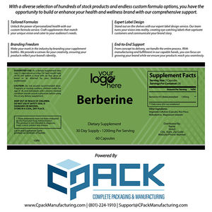 ผลิตภัณฑ์เสริมอาหารแคปซูล Berberine จากธรรมชาติผลิตในสหรัฐอเมริกา - Product Image 4