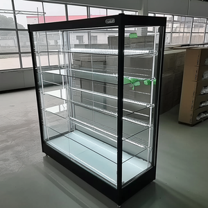 Duman dükkanı fırın vitrini camlı vitrin dolabı puro telefonu vitrini ile Led ışık tam görüş ekran gösterisi durumda - Product Image 4