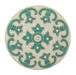 แผ่นรองสำหรับงานแต่งงานทำจากคริสตัลสีเงินแผ่นรองทรงกลมออกแบบได้ตามต้องการดีไซน์หรูหราทำจากแฟชั่นเรืองแสง - Product Image 3