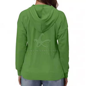 Hoodie ample et confortable en tricot doux pour femme, style oversize, 100% coton, léger et respirant, pour l'hiver - Product Image 5