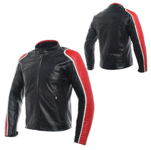 Veste de moto en cuir respirante, imperméable et coupe-vent pour homme, nouvelle collection automne-hiver, manches longues, service OEM - Product Image 1