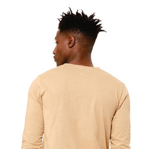 Camiseta clásica de manga larga con cuello redondo Sand Dune unisex-100% algodón Airlume, jersey de 4,2 oz - Product Image 6