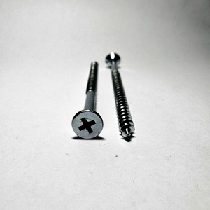 # 8 vis C1022 DIN 7505 Phillips Cks à tête plate zinguée, filetage partiel, vis pour aggloméré, vis pour panneaux de bois - Product Image 1