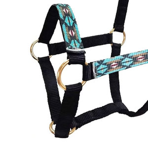 Diseñe su propio logotipo Color personalizado Estilo de silla de montar occidental Cabestro de caballo Seguridad de alta calidad Fizzan suave Halter internacional - Product Image 6