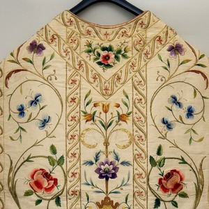 Vêtement liturgique religieux brodé à la main de qualité supérieure, floral, unisexe, pour adultes, personnalisé, à coudre, PK - Product Image 4