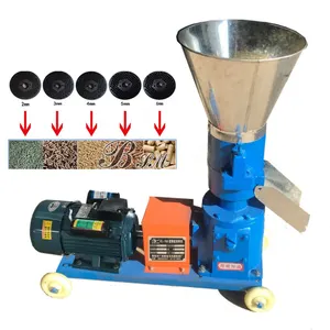 Moinho De Pellets De Alimentação Animal Pequena Fazenda Feed Pellet Mill Frango E Pato Feed Pellet Making Machine