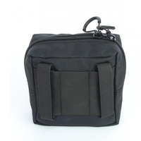 Pochette multifonctionnelle respirante Quadro MOLLE Codura pour accessoires tactiques Noir