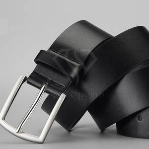 Cinturón de cuero informal OEM para hombre Material de cuero real con hebilla de acero Envío rápido directo de fábrica Soporte de MOQ bajo - Product Image 3