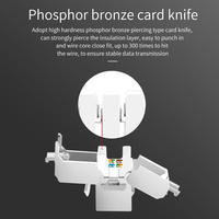 Conector modular RJ45 blindado universal para CAT5E CAT6 CAT6A CAT7