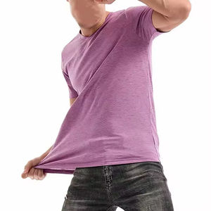 2025 Nueva camiseta de alta calidad para hombre, Camiseta larga estampada holgada de algodón 100%, camiseta lisa al por mayor para hombre - Product Image 5