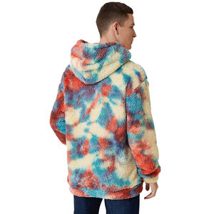 OEM Custom Good Quality Pullover Hoodie Cashmere Shearling Berber <b>Sherpa</b> Fleece Hoodies for <b>Men</b> - Product Image 3