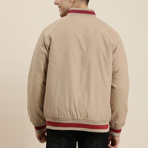 Vestes bomber pour hommes de haute qualité, col montant, logo sur le devant, service OEM, personnalisées, vente en gros - Product Image 3