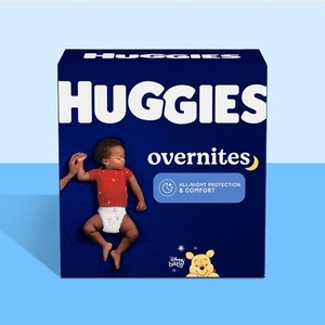 Huggies Overnites Taille 3 Couches de nuit douces pour bébés de 7 à 13 kg, paquet de 132 unités - Product Image 1