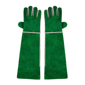 Gants de soudage en cuir de vachette vert CE, gants de travail industriels en cuir, gants de travail lourds en cuir, gants de construction - Product Image 3