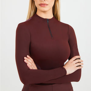 Equipo ecuestre para montar a caballo para mujer, suministros ecuestres, capa Base de manga larga, ropa de alta calidad, OEM - Product Image 4