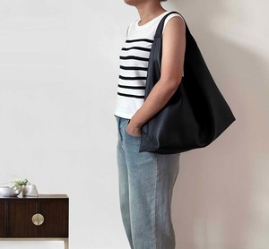 Sac Hippie en cuir noir épaule et bandoulière Hobo avec sangle confortable Boho Slouch surdimensionné noir Hippie LHB-0055C - Product Image 2