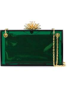 Pochette en résine époxy la plus populaire sac à main chaîne en métal sacs à bandoulière unique fabriqués à la main conception de mariage pochette en acrylique sacs à bandoulière - Product Image 4