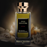 Maison Massimo France 100ml Gold Signature Luxury Parfum Unisexe Extrait de Parfum Liquide Parfum Longue Durée