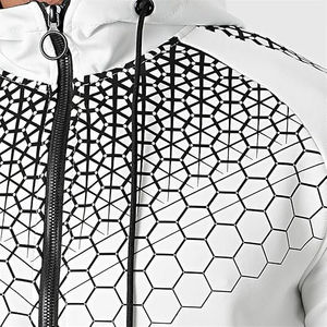 Survêtement décontracté à sublimation pour hommes, avec design personnalisé, à fermeture éclair dernier cri pour hommes avec logo personnalisé, nouvel arrivage en gros - Product Image 2