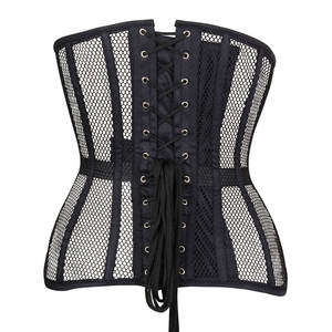 Corsé de malla ligero para mujer, corsé de malla cómodo para mujer, corsé de malla de Color sólido para mujer - Product Image 2