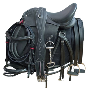Meilleures ventes Selles en cuir noir marron de haute qualité faites à la main pour courses de chevaux Vente en gros Selles d'équitation personnalisées de haute qualité - Product Image 2
