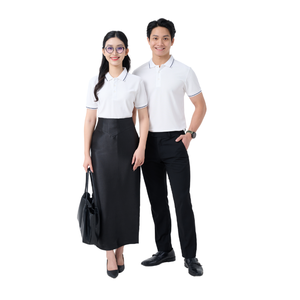 Bon polo extensible pour hommes 65% coton avec col élégant adapté à tous les âges Impression de logo professionnel Meilleur compétitif - Product Image 2