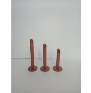 Bougeoir moderne en métal couleur pourpre inspiré nordique simplicité scandinave art noël décor à la maison chaleur faite à la main - Product Image 3