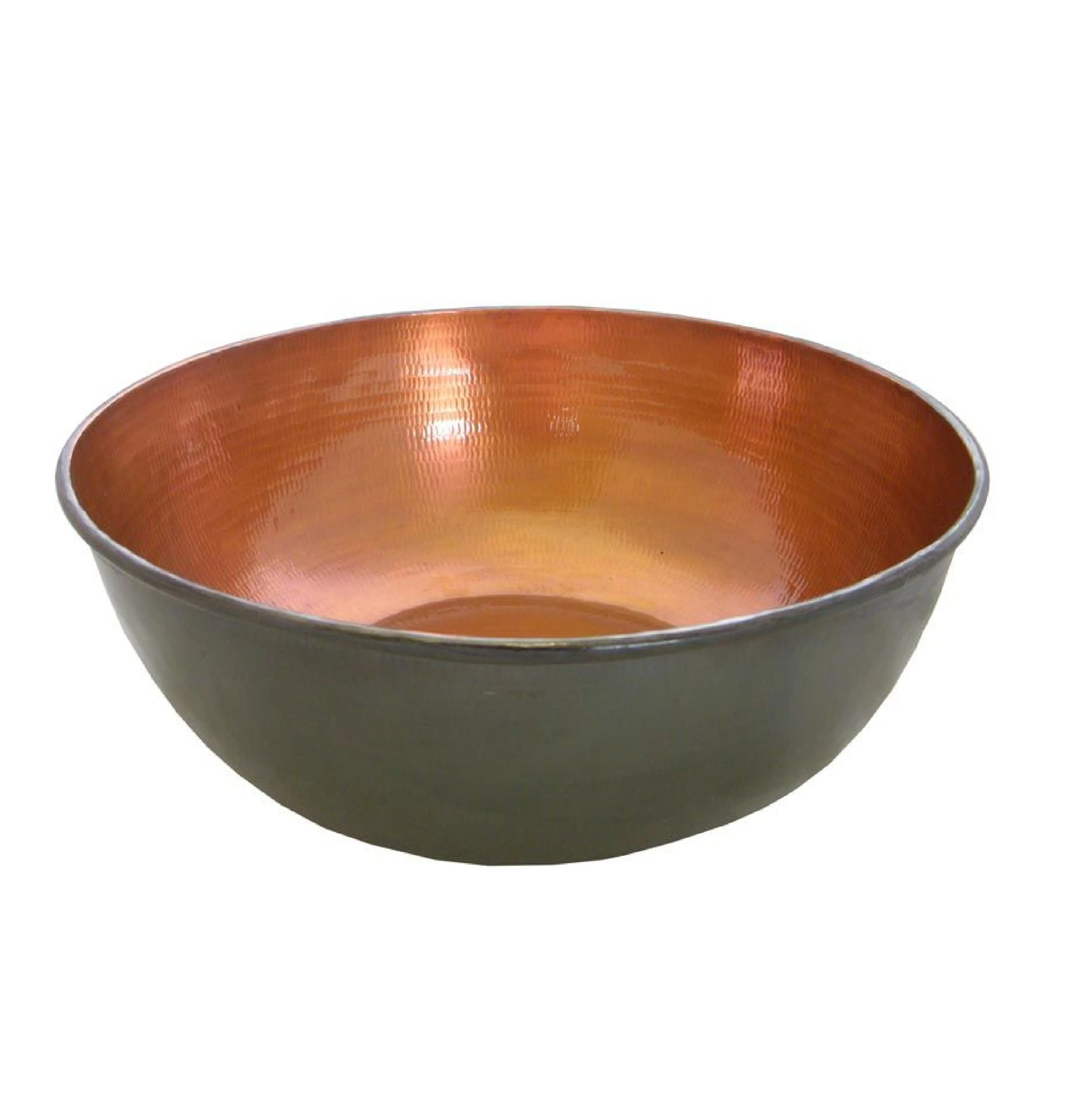 Cuivre noir avec bol de service de forme ronde Top vente bol de service en cuivre pour la décoration de Table à manger